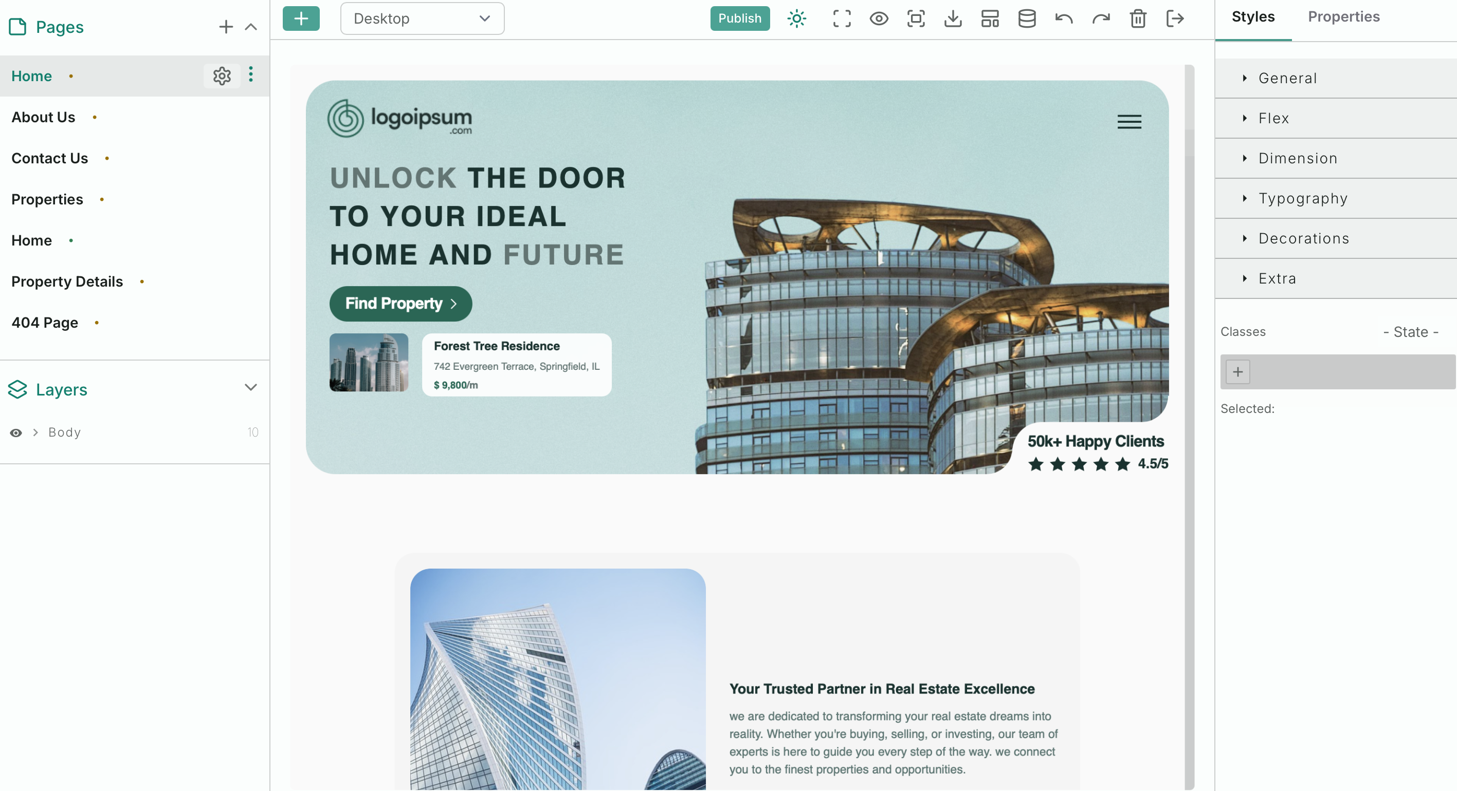 CMS left sidebar