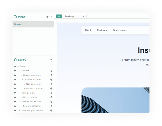 Landing page photo